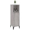 vidaXL Bathroom Cabinet Grey sonoma Engineered wood, metal