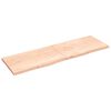 vidaXL Wall Shelf Medium Brown Solid Oak Wood Large Foldable