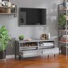 vidaXL TV Cabinet Gray sonoma Engineered wood, metal Medium TV Cabinet