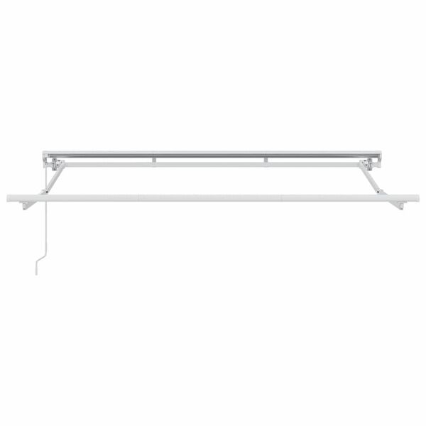 vidaXL Awning Frame Retractable Manual White 118.1" x 78.7