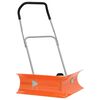 vidaXL Snow Shovel Orange, Silver, Black