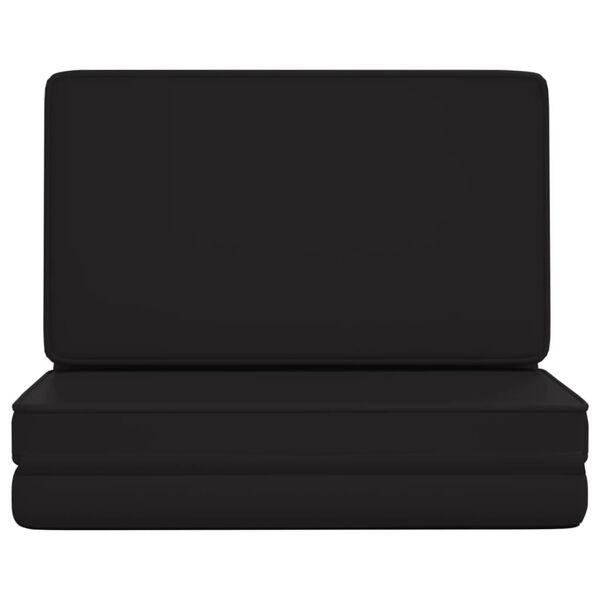 vidaXL Floor Chair Black Faux leather, Foam, Metal Adjustable, Foldable