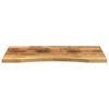 vidaXL Desk Top Natural Solid rough mango wood 31.5x19.7 in Durable