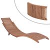 vidaXL Sunlounger Warm brown