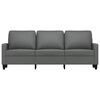 vidaXL 3-seater Sofa Dark Grey 100% Polyester Fabric, Metal, Textilene, Foam