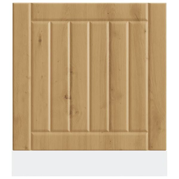 vidaXL Dishwasher Panel Artisan oak Engineered wood Standard Durable
