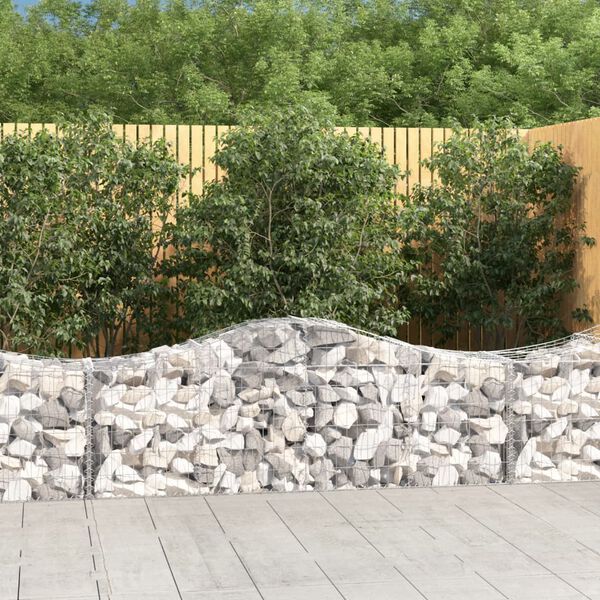 vidaXL Gabion Basket Silver Galvanized iron Large Durable