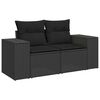 vidaXL Garden Sofa Set Black