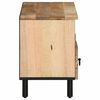 vidaXL TV Cabinet Solid mango wood color with iron legs