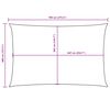 vidaXL Sunshade Sail Oxford Fabric Rectangular 13.1x23.0' Black