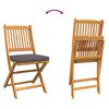 vidaXL Garden Bistro Set 3 pcs Brown solid acacia wood