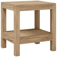 vidaXL Bathroom Side Table 17.7"x13.8"x17.7" Solid Wood Teak