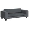 vidaXL Kids Sofa Dark Grey Velvet, solid pine wood Mini Kids Sofa