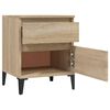 vidaXL Bedside Cabinet Set of 2 Sonoma Oak Engineered wood