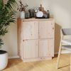 vidaXL Sideboard Natural Wood Solid pine wood, MDF Medium Sideboard