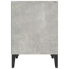 vidaXL Bedside Cabinet Concrete Grey Engineered wood Medium