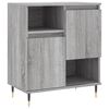 vidaXL Sideboard Set of 3 Grey sonoma Engineered wood Large Sideboard