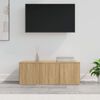 vidaXL TV Cabinet Sonoma Oak Engineered Wood 31.5 in x 13.4 in x 11.8 in