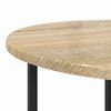 vidaXL Side Table Set 2 pcs Sonoma Oak and Black