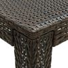 vidaXL Garden Bar Set Brown PE Rattan, Powder-Coated Steel Large