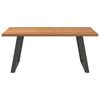 vidaXL Dining Table Light brown, Anthracite