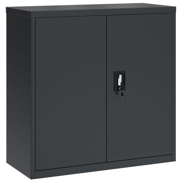 vidaXL File Cabinet Anthracite Powder-coated steel Medium Filing Cabinet