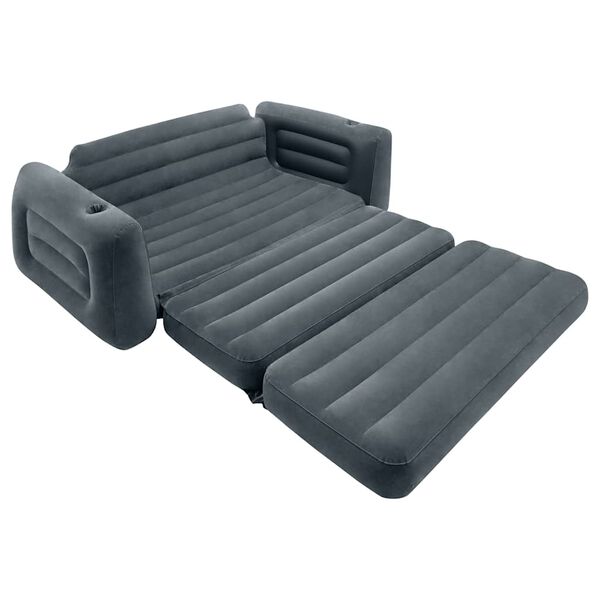 INTEX Pull-out Chair Dark grey PVC Queen size