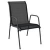 vidaXL Garden Dining Set Black, Anthracite