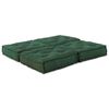 vidaXL Modular Sofa 2 pcs Green 55.12 x 27.56 x 14.17 in Fabric