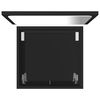 vidaXL Bathroom Furniture Set Black Engineered wood, Acrylic Medium