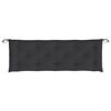vidaXL Garden Bench Cushion Black Oxford fabric 59.1 x 19.7 x 2.8 in
