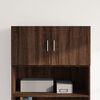 vidaXL Wall Cabinet Brown Oak Engineered Wood Medium Cabinet