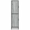 vidaXL Highboard Grey Sonoma Engineered Wood, Metal Slim Highboard