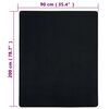 vidaXL Jersey Fitted Sheet Black Cotton 35.4 x 78.7 in Bedding