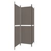 vidaXL 3-Panel Room Divider Anthracite 59.1"x78.7" Fabric