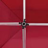 vidaXL Party Tent Wine Red Oxford fabric with PVC coating 15ft x 10ft