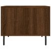 vidaXL Coffee Table Brown Oak Engineered Wood, Iron Small Coffee Table