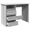 vidaXL Desk Grey Sonoma Engineered Wood Standard Desk Rectangular