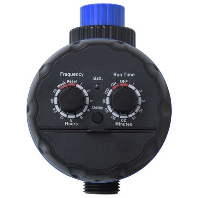 vidaXL Single Outlet Water Timer with Ball Valves