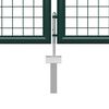 vidaXL Garden Gate Steel 157.5x59.1" Green