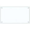 vidaXL Kitchen Backsplashes 2 pcs Transparent 27.6"x15.7" Tempered Glass