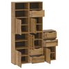 vidaXL Side Cabinet Honey Solid pine wood with engineered wood Medium