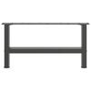 vidaXL Coffee Table Leg Set of 2 Anthracite Powder-coated Steel