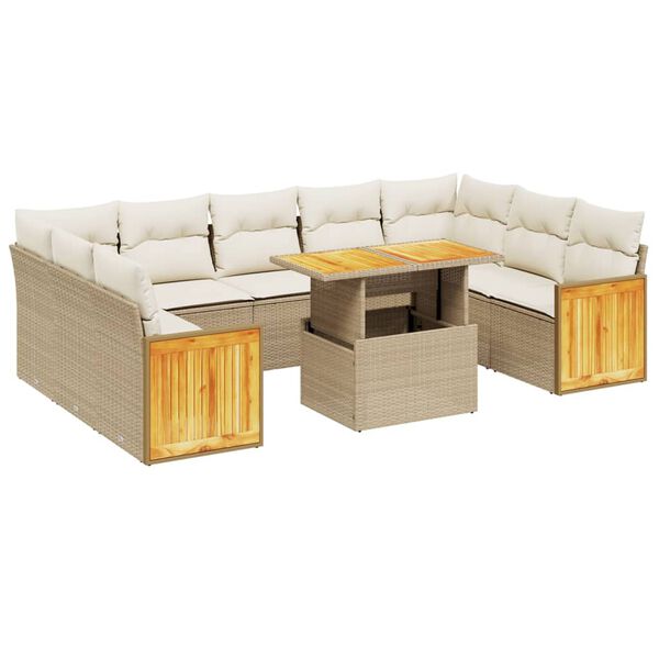 vidaXL Garden Sofa Set Beige