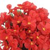 vidaXL Christmas Flower Garland Red PE (Polyethylene), artificial silk