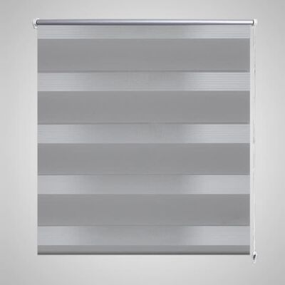 vidaXL Zebra Blind 39.4"x68.9" Gray