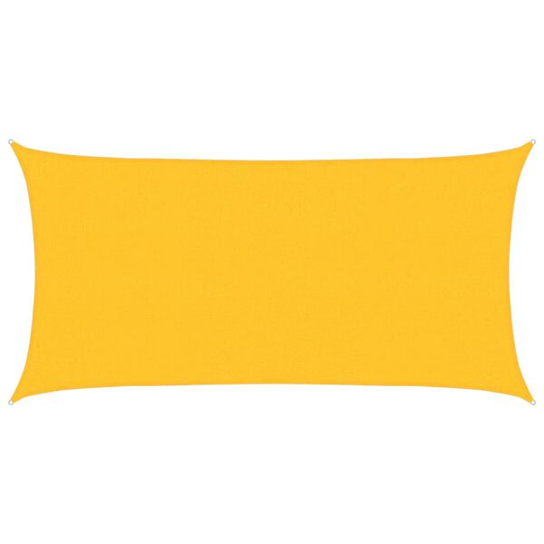 vidaXL Sunshade Sail 1.75 oz/ft² Yellow 8.2x14.8' HDPE