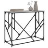 vidaXL Console Table Grey Sonoma Engineered Wood, Metal Medium