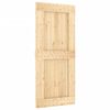 vidaXL Sliding Door with Hardware Set 35.4x82.7" Solid Wood Pine