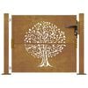 vidaXL Garden Gate 39.4x29.5" Corten Steel Tree Design